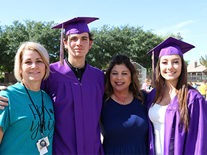 Graduates with teachers